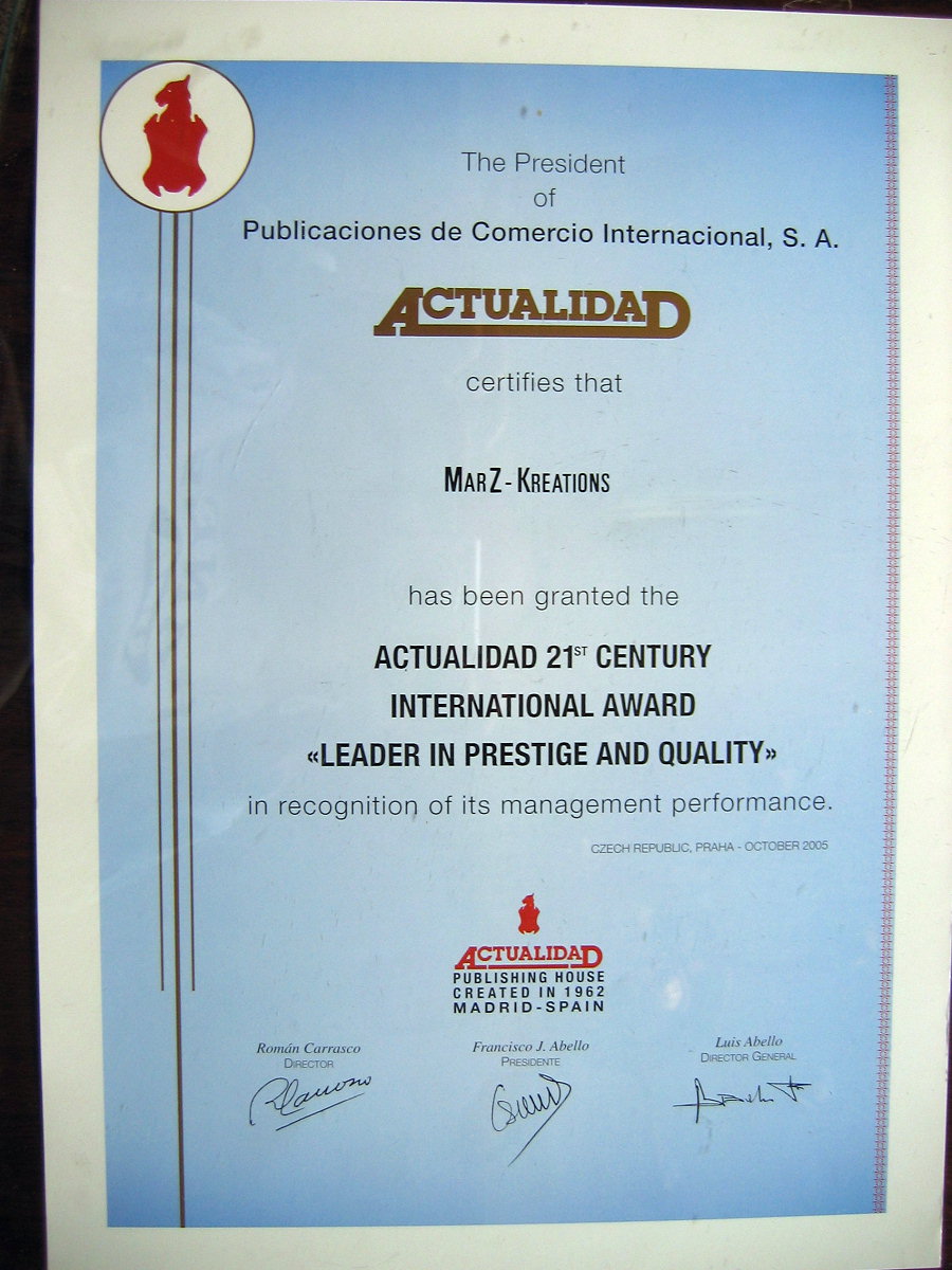 International Award Certificate